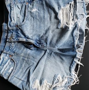 American Eagle Ripped Mom Shorts